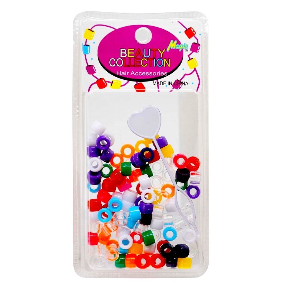 Magic Collection Round Hair Beads-Assorted Colors